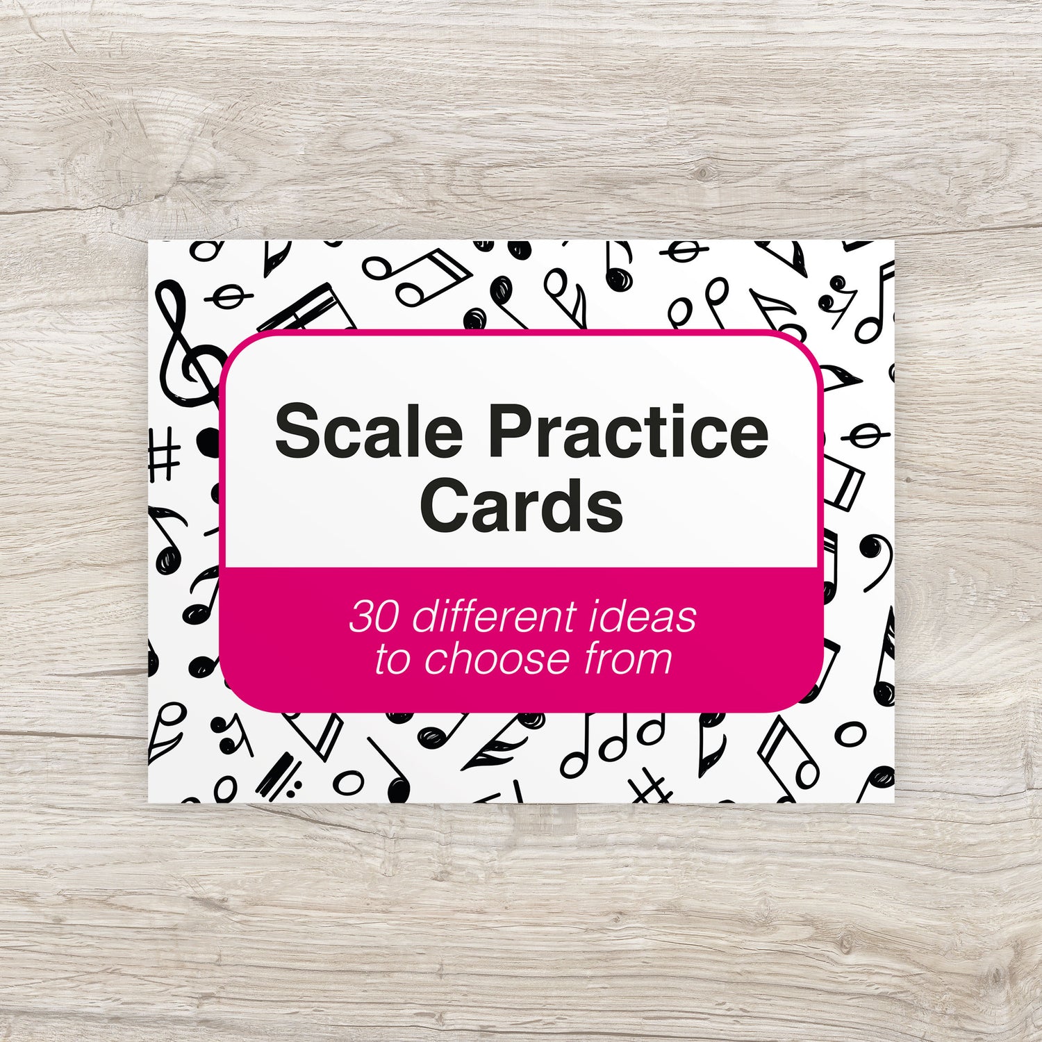 Front of the scale cards packaging
