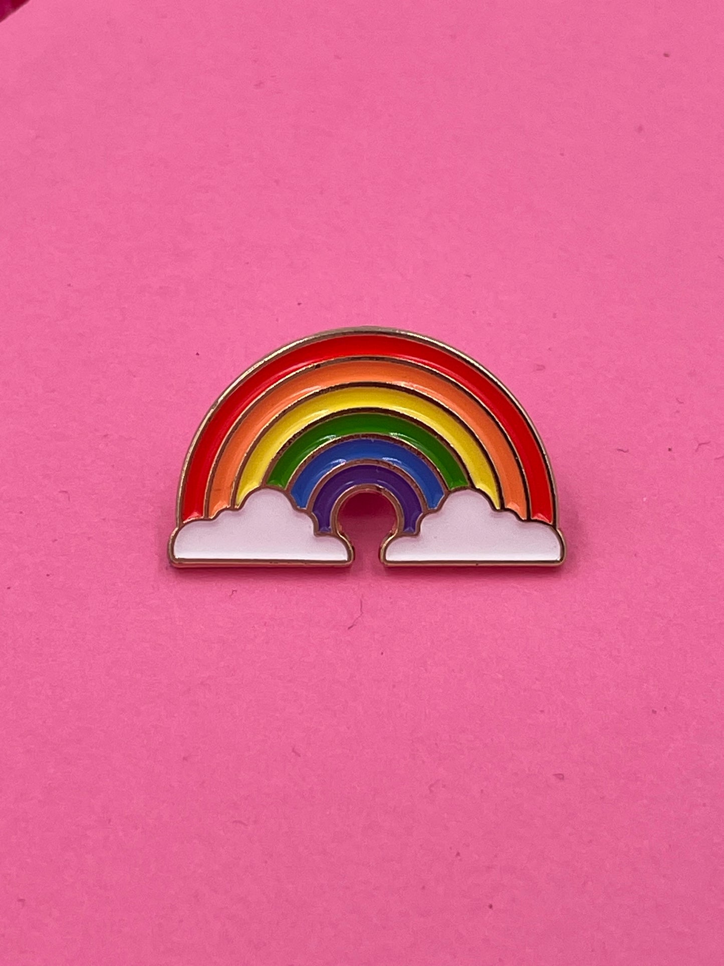 Rainbow Enamel Pin Badge | Stocking Filler | Teacher Gift | Well Being Gift | Lanyard