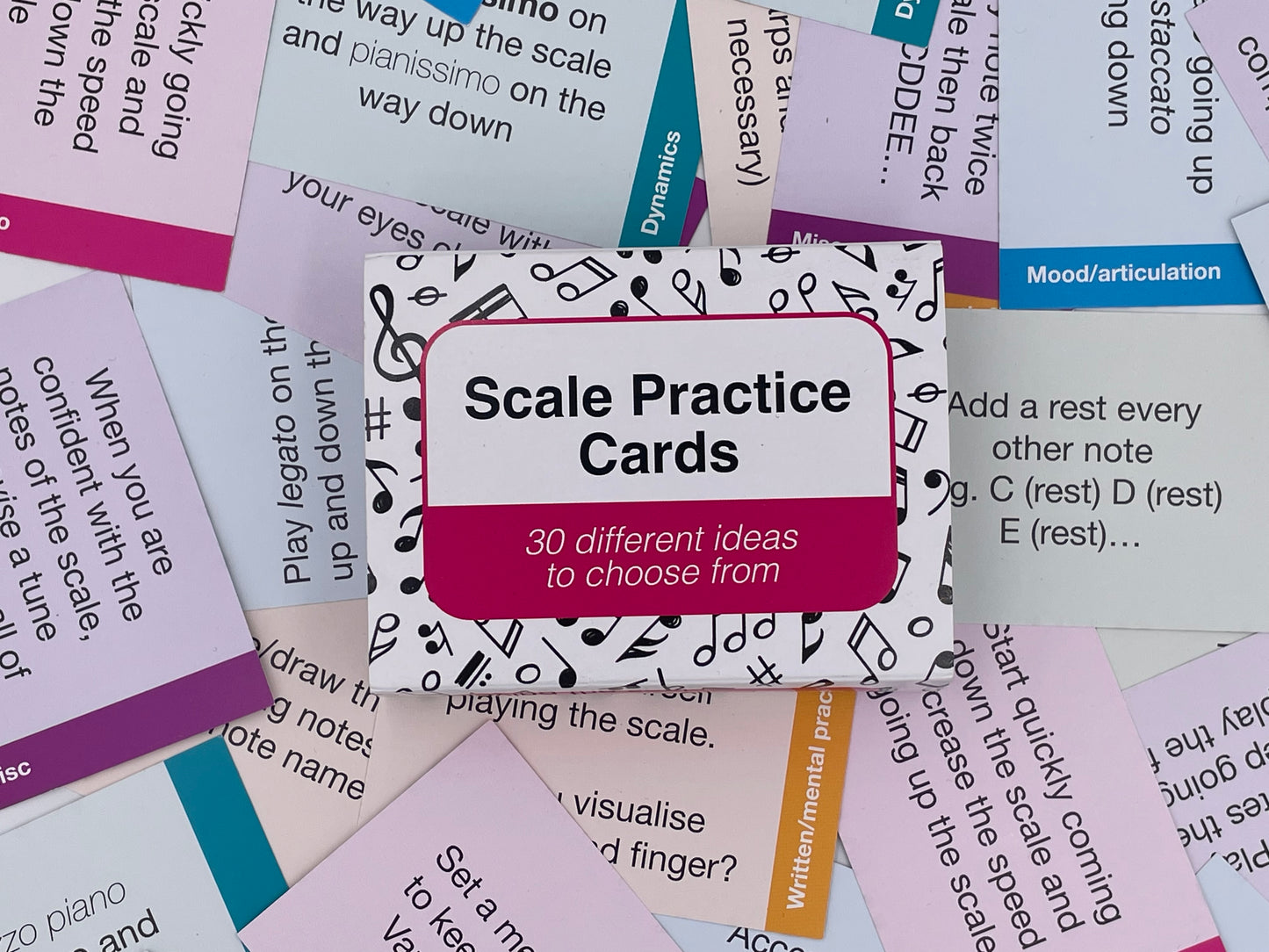Music Scale Practice Cards - Improve Your Playing with 30 Comprehensive Cards