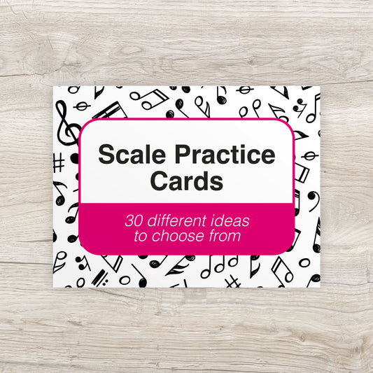 Front of the scale cards packaging